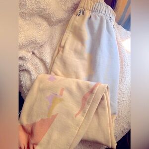 P.E. Nation patterned pastels Sweatpants S